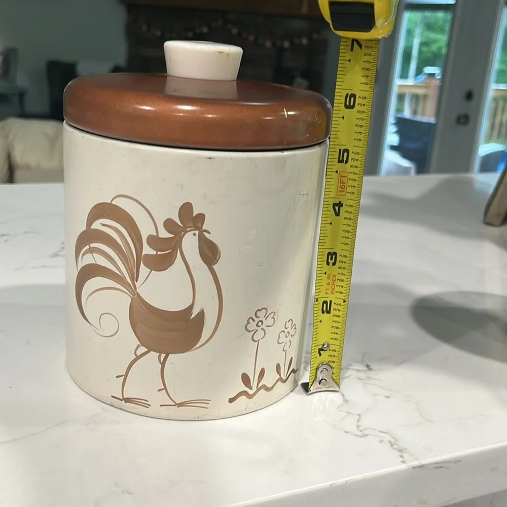 Vintage Canister Set Ransburg Rooster